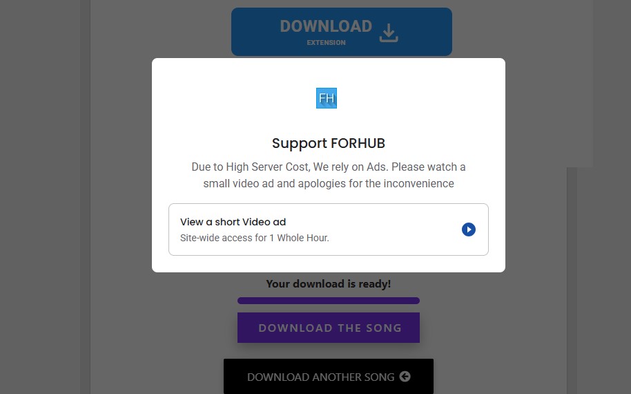 ForHub Page With Ads