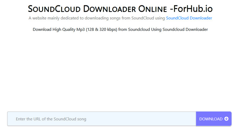 Forhub Soundcloud Downloader width=