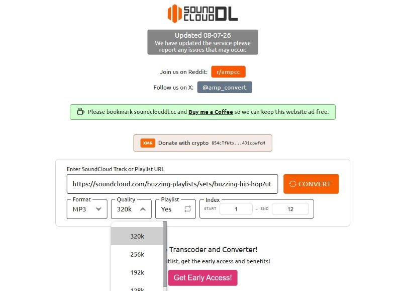 SoundCloudDl Convert Playlist