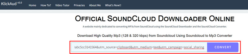 Soundcloud to MP3 Klickaud