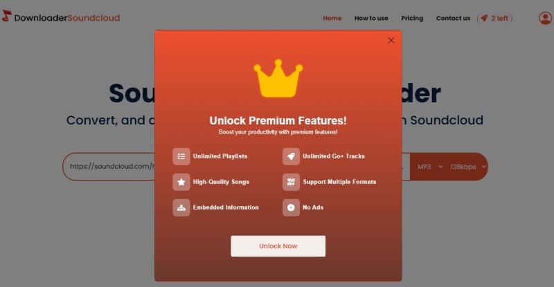 Subscribe DownloaderSoundCloud Premium