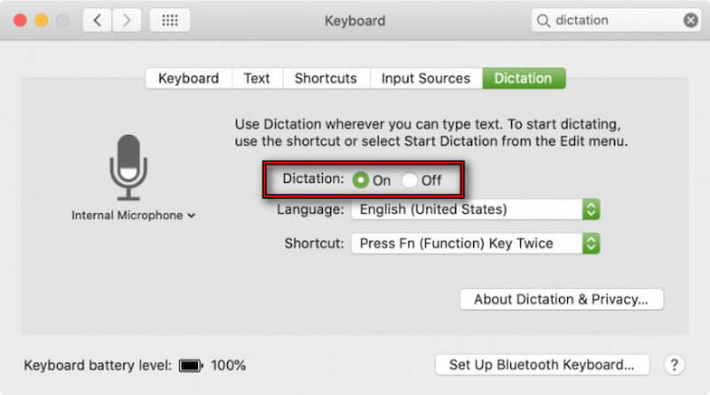 Turnon Dictation