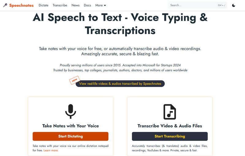 speechnotes-ai-speech-to-text