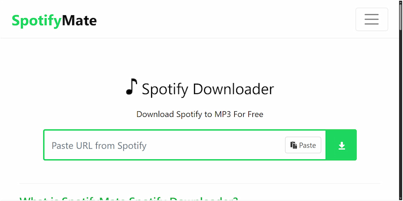 Spotifymate Downloader Online
