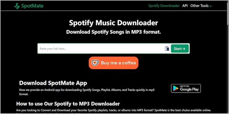 Spotmate Downloader Online