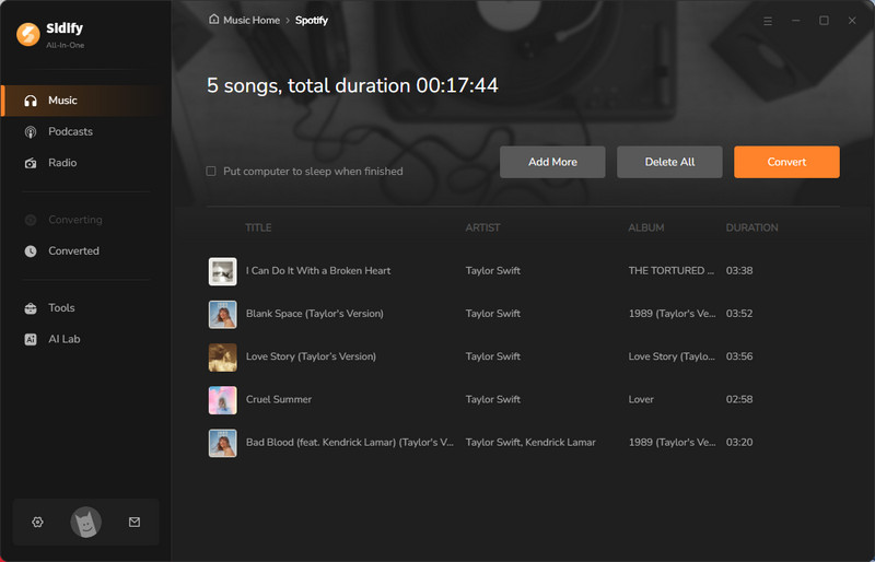 Sidify Convert Spotify