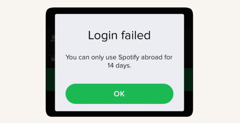 Spotify 14 Days Log In Rule