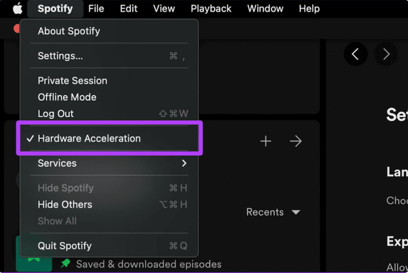 Spotify Hardware Acceleration Off