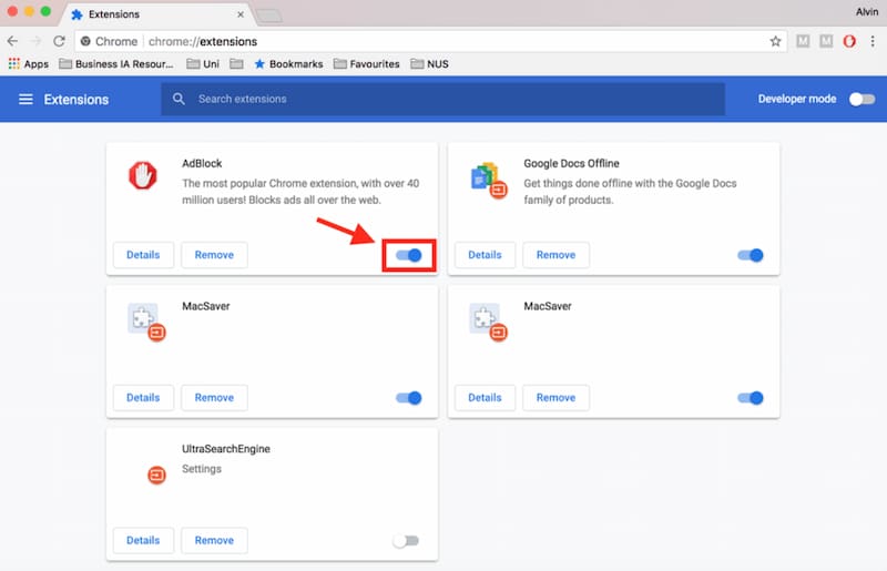 Turn Off Ads Blocker Extention