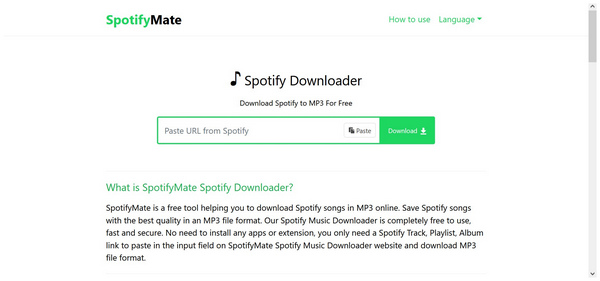 Spotifymate.com Interface