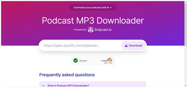 Podcastmp3 Interface