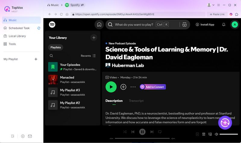 Add Episode to Convert