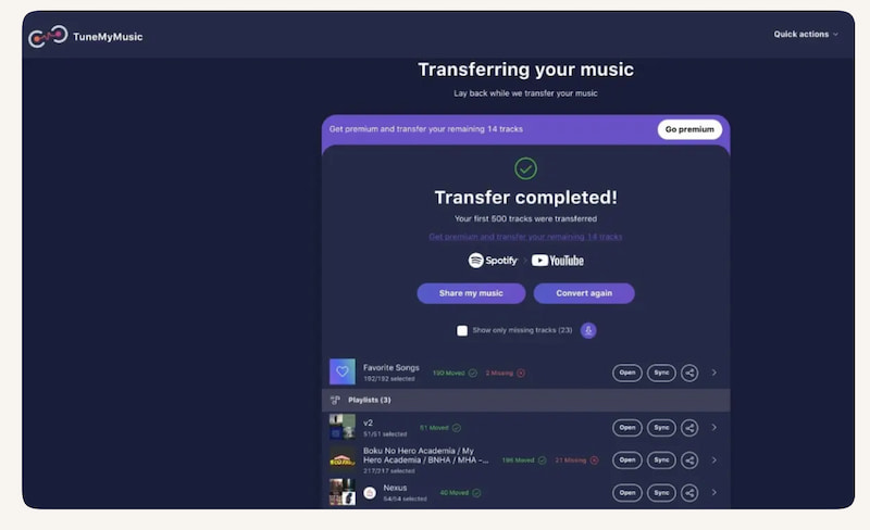 Tunemymusic Spotify To Amazon Music