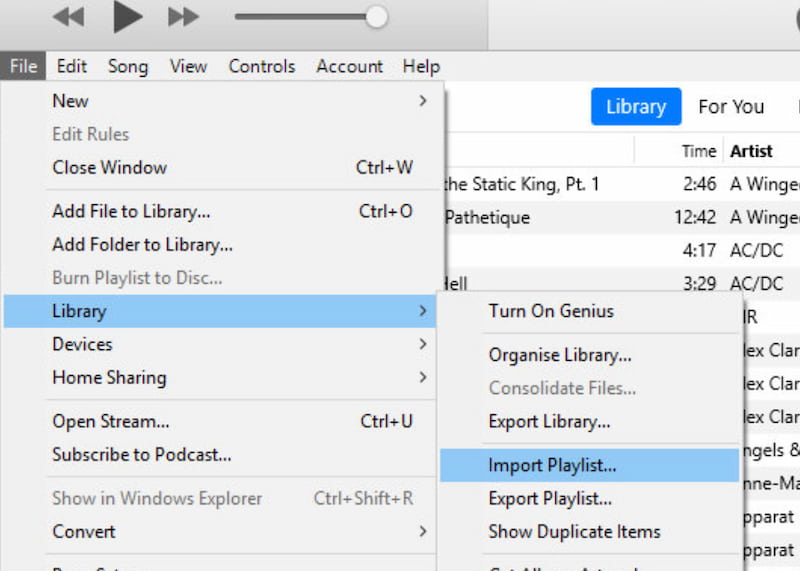 Apple Music Library Import Option
