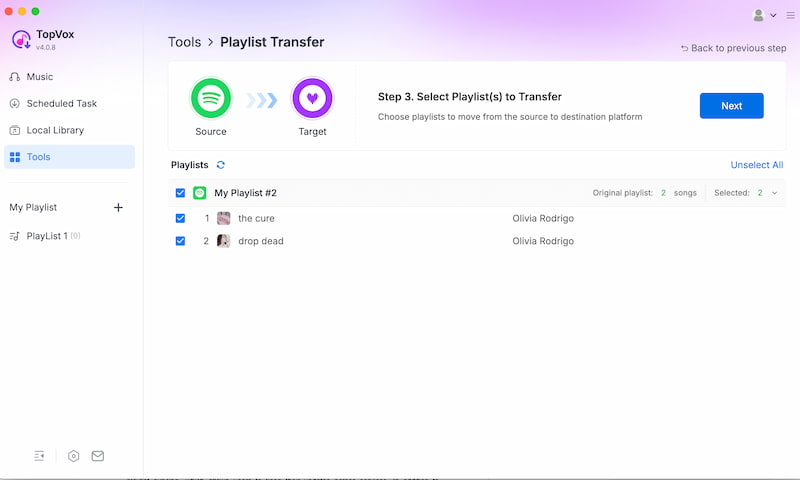 Spotify To Deezer Coonvert Playlist