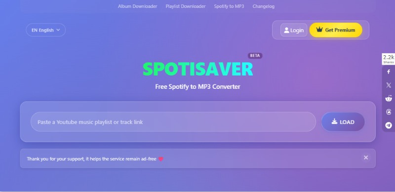 Spotisaver MP3 Converte