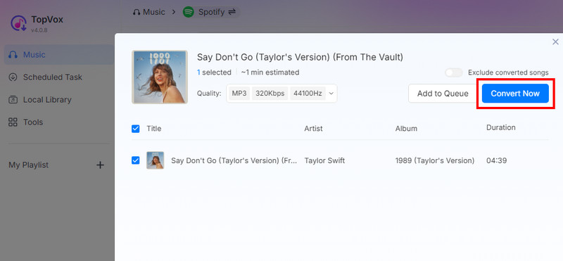 Convert Now Topvox
