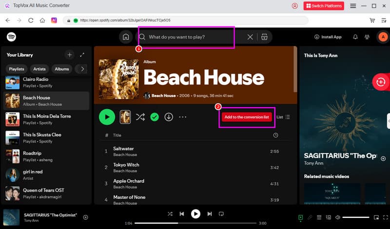 Add to Conversion List Topvox