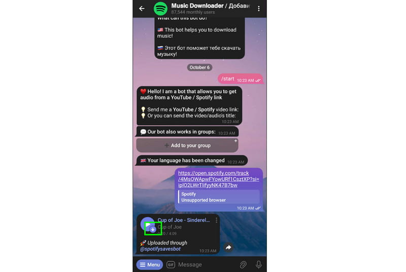 Convert Spotify to MP3 Telegram Bot