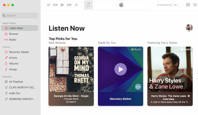 Apple Music Interface