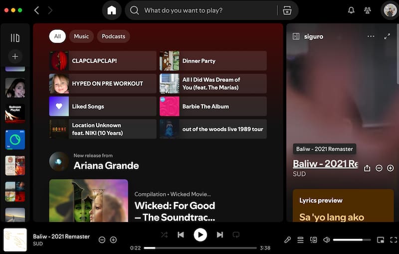 Spotify Interface