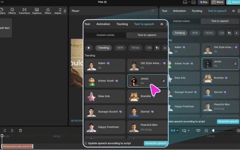 Capcut Text to Speech