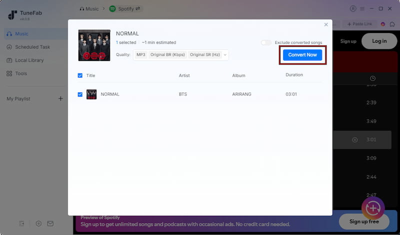 Adjust Settings And Convert