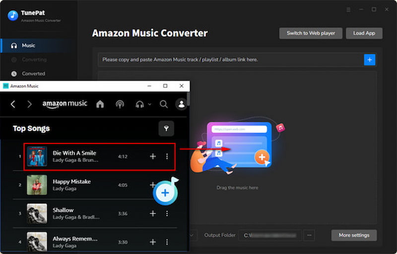 Tunepat Amazon Music Converter Convert Button