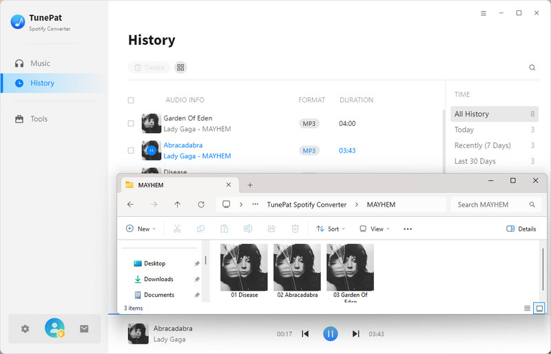 Review Converted Songs