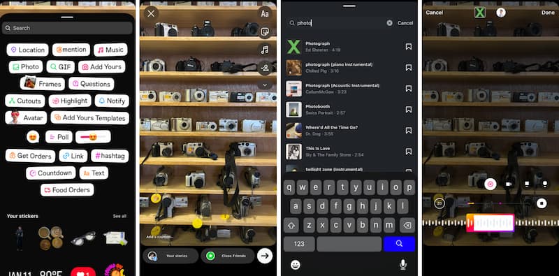 Use Instagrams Built in Audio Library