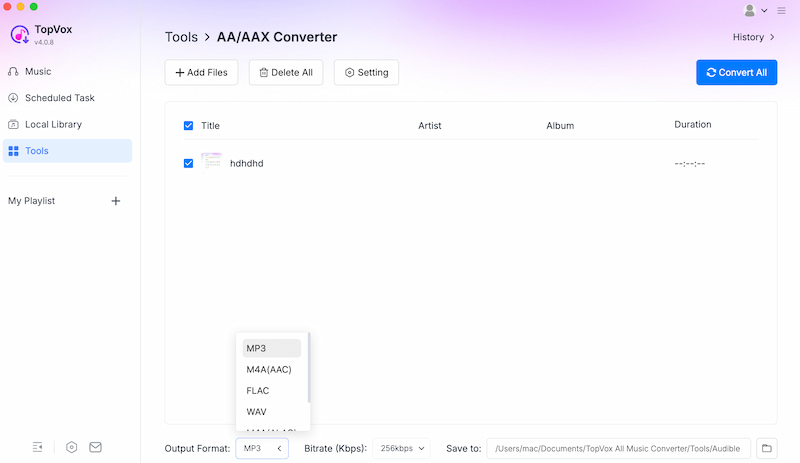 Topvox All Muisc Converter File Format