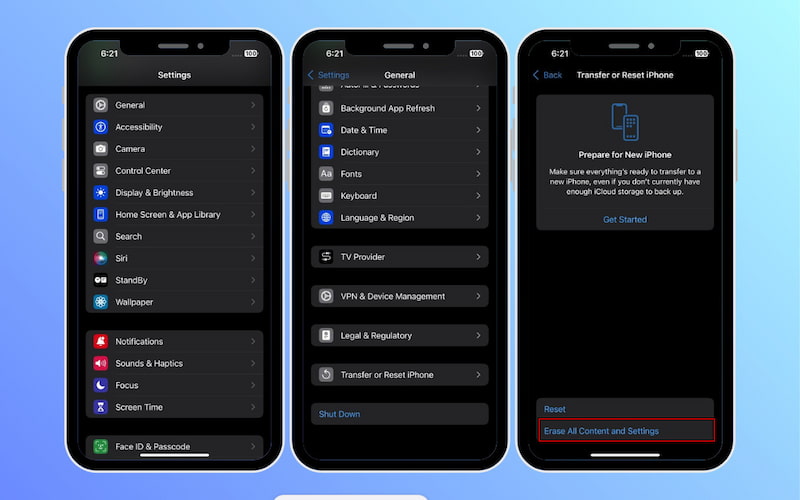 Perform Factory Reset