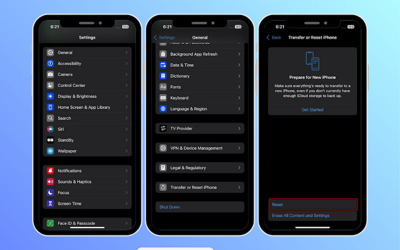 Reset Network Settings
