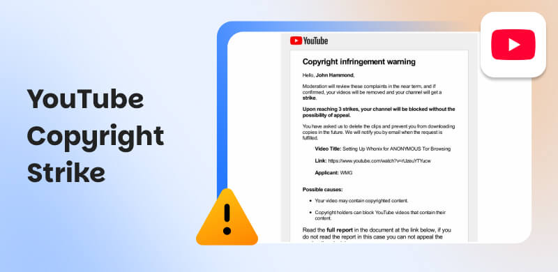 YouTube Copyright Strike