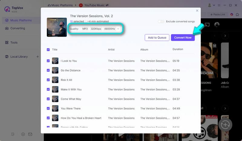 Convert To Mp3 In Topvox All Music Converter