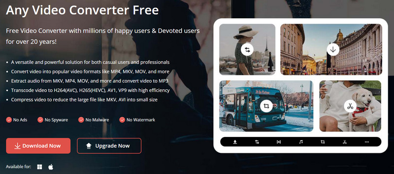 Any Video Converter Free Interface