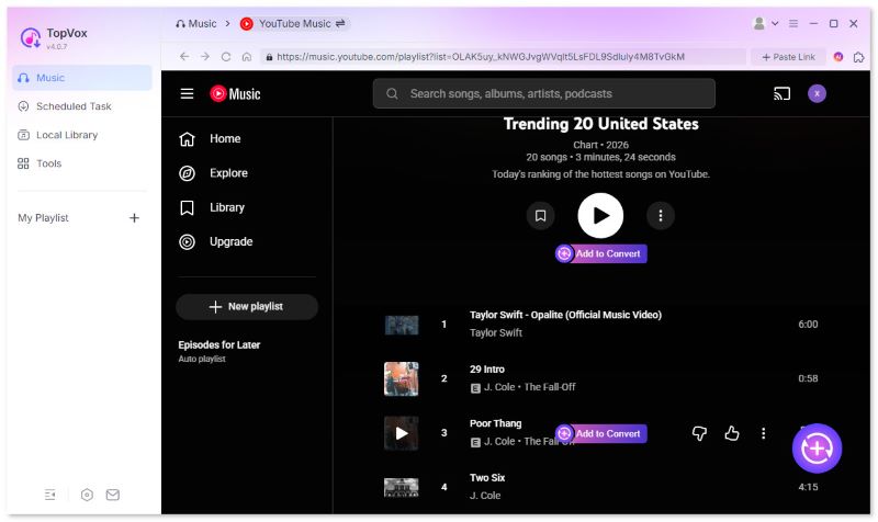 Topvox Download Youtube Music