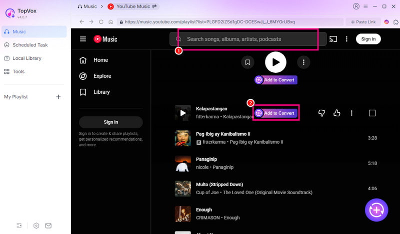 Add To Convert Topvox