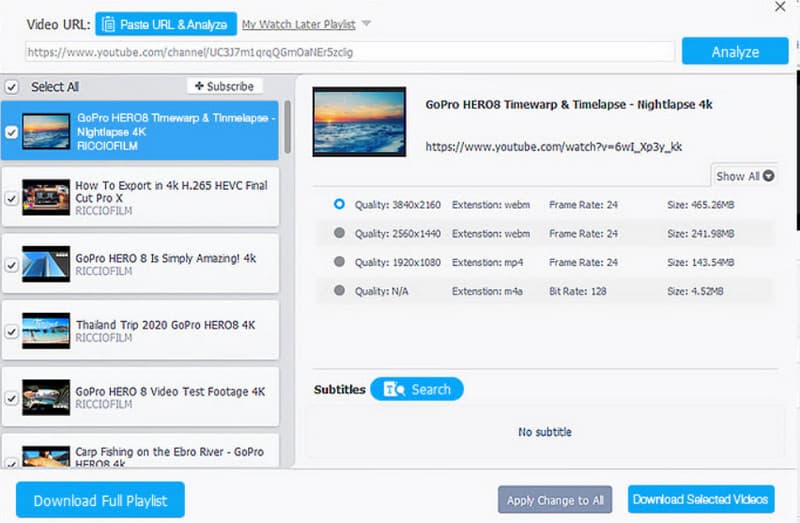 Viedoproc Youtube Playlist Downloader