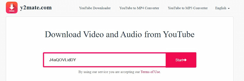 Y2mate Youtube Pasted Link