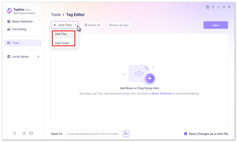 Add Downloaded Spotify Songs