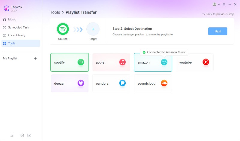 Choose Target Platforms