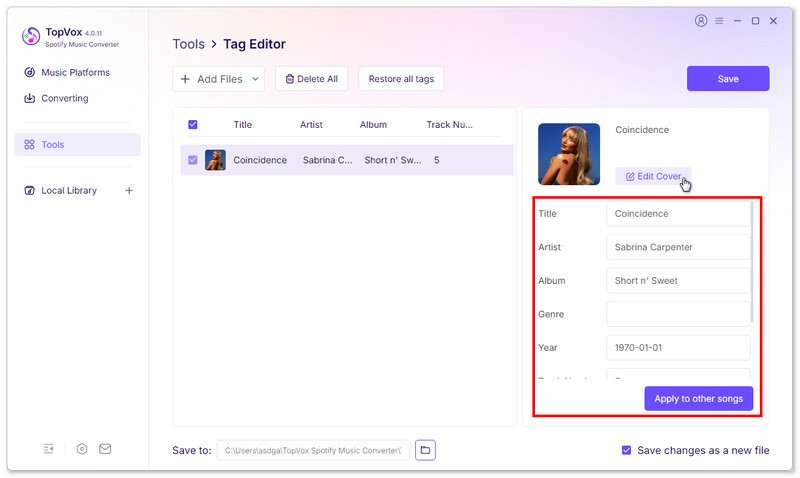 Edit Id3 Tags