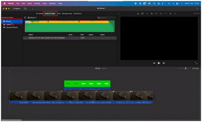 Imovie Audio Video