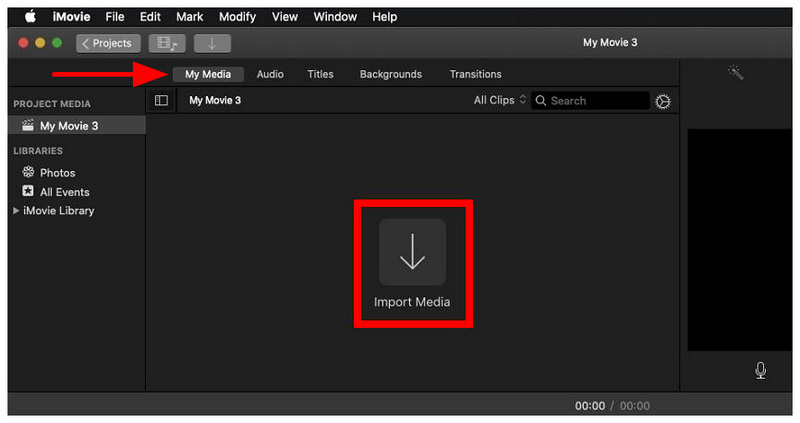 Imovie Import Media