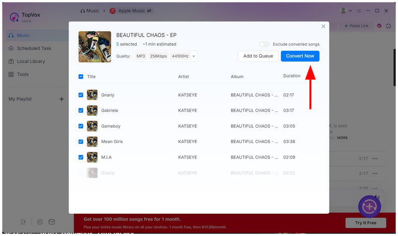 TopVox Apple Music Converter Convert All