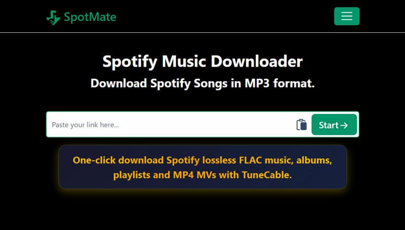Spotmate Online Spotify To Mp3 Converter