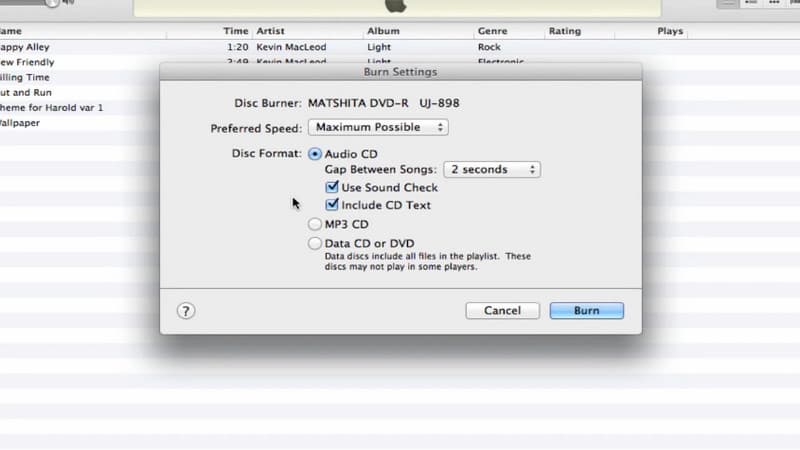 Burn Apple Music Tracks In Cd In Itunes