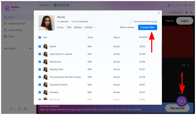 Topvox All Music Converter Convert Now