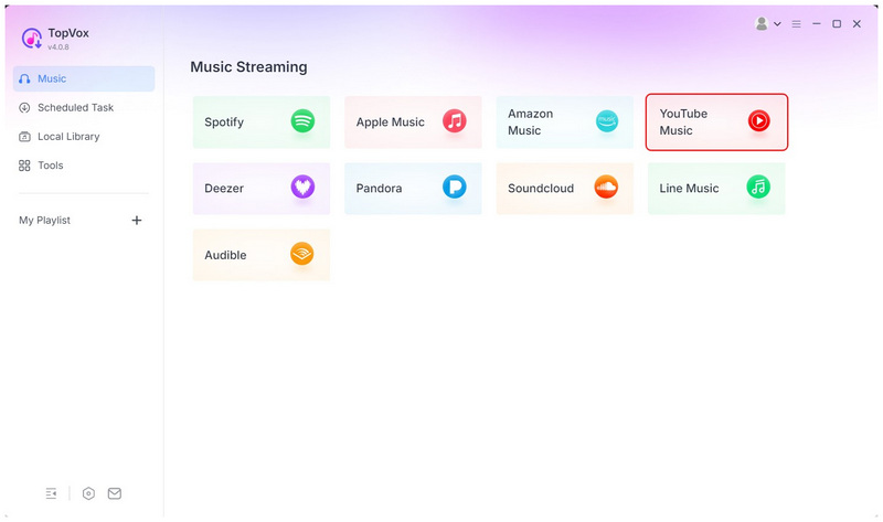 Topvox All Music Converter Select Yt Music